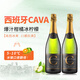 達顏西班牙進(jìn)口菲斯奈特CAVA起泡酒氣泡半干型白葡萄酒無(wú)香檳杯慶婚宴 【全球銷(xiāo)量1億瓶】金牌CAVA雙支裝