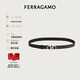 菲拉格慕（Ferragamo）女士藍(lán)黑色牛皮雙面可調(diào)式腰帶 0673955_C_80 禮物送女友