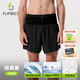 Flipbelt 飛比特空氣褲3.0男士腰包短褲透氣跑步運(yùn)動(dòng)褲5英寸 經(jīng)典黑 M 