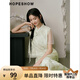 紅袖新中式國(guó)風(fēng)雪紡衫夏季2024新款女裝淡雅氣質(zhì)漂亮碎花立領(lǐng)上衣 綠花602 M