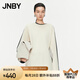 JNBY/江南布衣春秋T恤女棉質(zhì)撞色插肩長袖層次感上衣設(shè)計(jì)感5O8112240 115/雜米白 M