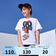 NIKE3BRAND 耐克童裝童趣LOGO短T夏季男女童親膚舒適兒童休閑上衣