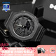 卡西歐（CASIO）【七夕禮物】男手表G-SHOCK黑武士悟空黑金潮流時尚運動電子表 GA-2100-1A1黑武士-碳纖農(nóng)家橡樹