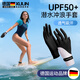 煦凜德國潛水沖浪專(zhuān)用手套女薄款防曬自由浮潛裝備防滑防刮刺全指手套 科技黑【基礎款】掌心防滑/防曬UPF50+ 均碼