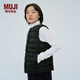 無(wú)印良品（MUJI）女式 輕量羽絨便攜式 背心 馬甲馬夾女款冬季內(nèi)膽保暖女裝 黑色 L (165/88A)