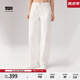 Levi's李維斯冰酷系列25年新款女士彎刀褲香蕉褲白色寬松牛仔長褲 白色 26 (30) 腰圍偏大