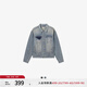 Levi's?SilverTab?25年春夏新款男士美式復(fù)古時尚牛仔夾克外套 淺藍色 004GI-0001 S