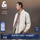 杰克·瓊斯（JACK&JONES）春秋衣服男裝休閑外套男翻領(lǐng)刺繡夾克男士高檔春秋新款立領(lǐng)上衣 白帽灰A03 常規(guī) S 170