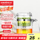 金灶（KAMJOVE）玻璃茶壺 按壓式飄逸杯 茶水壺玻璃茶具 茶水分離杯泡茶器泡茶壺 TP-140/300ml容量