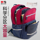 晨光（M&G）小學(xué)生書(shū)包大容量護脊出游戶(hù)外背包多層收納4-6年級藏青紅小行星