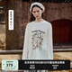 Teenie Weenie小熊長(zhǎng)袖T恤女2025年夏季新款甜美清新田園印花T恤打底衫女 象牙白 M