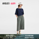 AIGLE艾高闊腿長褲春夏經典款DFT速干吸濕排汗COOLTOUCH瞬間涼感女 迷迭綠 AW341 36(160/70A)