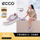 愛步（ECCO）板鞋女 倪妮同款增高厚底輕盈透氣百搭拼色休閑鞋 街頭ACE856823 薰衣草紫/灰白色85682361091 38