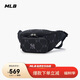 MLB男女情侶秋季新款鉆石老花腰包可調(diào)節(jié)時(shí)尚挎包3AHSM035N-50BKS-F