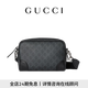 GUCCI古馳GG Emblem系列小號(hào)斜挎包[新款][七夕禮物] 黑色 均碼