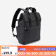 迪卡儂（DECATHLON）雙肩包電腦包女男大容量學(xué)生運(yùn)動(dòng)包通勤輕便書包背包 時(shí)尚黑-15L PU防潑款 均碼