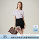范思藍(lán)恩法式貓咪刺繡短袖t恤女2024新款夏季韓版寬松上衣12375 薰衣草紫 S