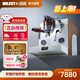 邁拓家用雙頭意式半自動(dòng)咖啡機(jī)EM-33萃取機(jī)商用雙色可選[七夕情人節(jié)禮物] 白棕色