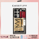 CASETIFY Basquiat x CASETiFY 巴斯奎特聯(lián)名 皇冠拼貼 適用于三星Samsung Galaxy S24+ ultra 三星手機(jī)殼 鏡框支架（透明黑框） Samsung Gal
