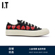 PLAY COMME DES GARCONSCDG IT 川久保玲2024冬情侶款低幫帆布鞋 BKX/黑色 5.5