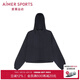 Aimer sports愛慕運(yùn)動(dòng)外套上衣女士秋季薄款通勤帶帽拉鏈外套外穿AS144N91 深空黑400 S 160