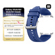 三星 Samsung Galaxy Watch8原裝舒適型生態(tài)皮表帶 M/L 藍(lán)色