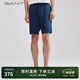 GANT/甘特春夏男士寬松透氣吸汗寬松百搭亞麻抽繩運(yùn)動(dòng)休閑短褲 461藏藍(lán)色 L