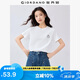 佐丹奴短袖T恤女夏季純棉可愛(ài)動(dòng)物頭像刺繡圓領(lǐng)上衣13325324