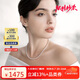 大溪地4-5mm高品質(zhì)極光淡水珍珠項(xiàng)鏈 18K金強(qiáng)光有核小米珠鎖骨鏈送女友