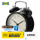 宜家（IKEA）DEKAD德卡鬧鐘石英鐘簡(jiǎn)約復(fù)古鐘鐘表擺放式臺(tái)式高顏值鐘 鬧鐘黑色10cm