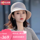 COYOJOR希遙家輕奢漁夫帽女2025新款防曬夏季時(shí)尚洋氣太陽(yáng)帽大帽檐遮陽(yáng)帽禮帽 米色 可調(diào)節(jié)