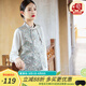 金菊2025春夏新中式國(guó)風(fēng)漢服流蘇小香風(fēng)配馬面裙女式馬甲坎肩外穿開(kāi)衫 卡其色 XL