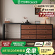 法莎蒂中古風(fēng)梳妝臺斗柜一體臥室復(fù)古化妝桌小戶型收納柜化妝臺 1.2m梳妝臺+1.4m六斗柜