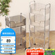 順優(yōu)置物架落地透明零食小推車多層可移動(dòng)柜子化妝品收納架 SY-647