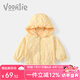 凡獵女童外套春裝2025新款嬰兒洋氣防風(fēng)小童衣服寶寶連帽上衣春秋 黃色 100