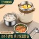閃閃優(yōu)品提桶保溫飯盒睡不著飯盒304不銹鋼真空餐盒多層提鍋便當(dāng)盒便攜 304保溫提桶飯盒 【6重保溫】