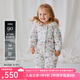 OAK FAMILY嬰兒連體羽絨服冬季保暖白鴨絨新生男女寶寶外出連體衣 愛麗絲花園 【90%白鴨絨】 80 cm