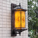 釗京太陽能壁燈別墅大門柱燈圍墻燈中式戶外庭院燈陽臺走廊墻壁掛燈 圓?！咎柲堋靠?8CM