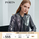 PORTS寶姿女裝 秋冬新品長袖襯衫LL9B072FWP004 金屬灰 XS (2)