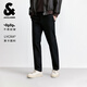 杰克·瓊斯（JACK&JONES）25年男裝秋冬褲子男直筒零壓褲加絨長褲商務(wù)休閑褲免燙易打理男褲 黑色036 加絨款 33 180