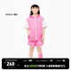 little MO&Co.涼感防曬衣兩件兒童套裝 童裝男童女童可收納外套短褲 芭比粉色 120 120/56