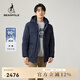 beanpole90%鵝絨 濱波秋冬男士多口袋工裝風羽絨服 藏青色 M 175/92A