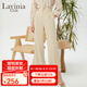 Lavinia Club拉維妮婭闊腿褲女新款顯瘦垂感直筒褲職場通勤西裝褲R31K105 米色 165/88A