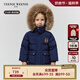 Teenie Weenie Kids【大絨帽派克服】小熊童裝25新款秋冬男女童寶寶三防羽絨服 藏青色 100 cm