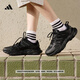adidas李現(xiàn)同款CLIMACOOL VENTANIA環(huán)流清風(fēng)鞋跑鞋緩震阿迪達(dá)斯   黑色/亮金屬鐵灰/深灰   42