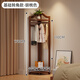密林轉角衣帽架落地臥室楠竹角落掛衣架門(mén)口立式室內簡(jiǎn)易衣架子多功能 基礎轉角款-胡桃色