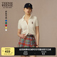 Teenie Weenie小熊針織開衫2025夏季新款寬松休閑絞花刺繡款女毛衣 象牙白 XS