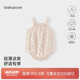 babylove嬰兒吊帶包屁衣夏季純棉透氣紗布寶寶無袖三角哈衣洋氣夏裝
