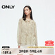 ONLY春夏通勤遮肚子時(shí)尚寬松V領(lǐng)系帶襯衫女|124351002 H96 米蘭達(dá)紋樣棕 L (170) 88A