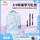 TIGER FAMILY虎米初中學(xué)生書包5-9年級(jí)男女孩高中大學(xué)生背包護(hù)脊減負(fù)兒童雙 3件套【可折疊】水母世界